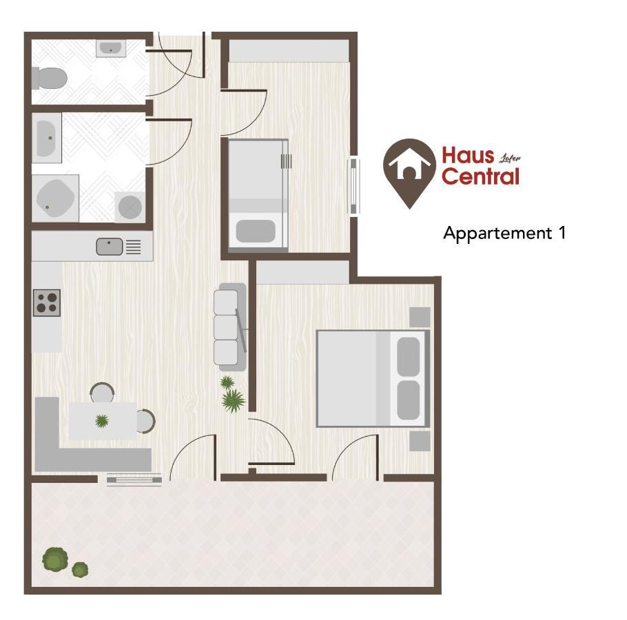 Haus Central Lofer Exterior foto
